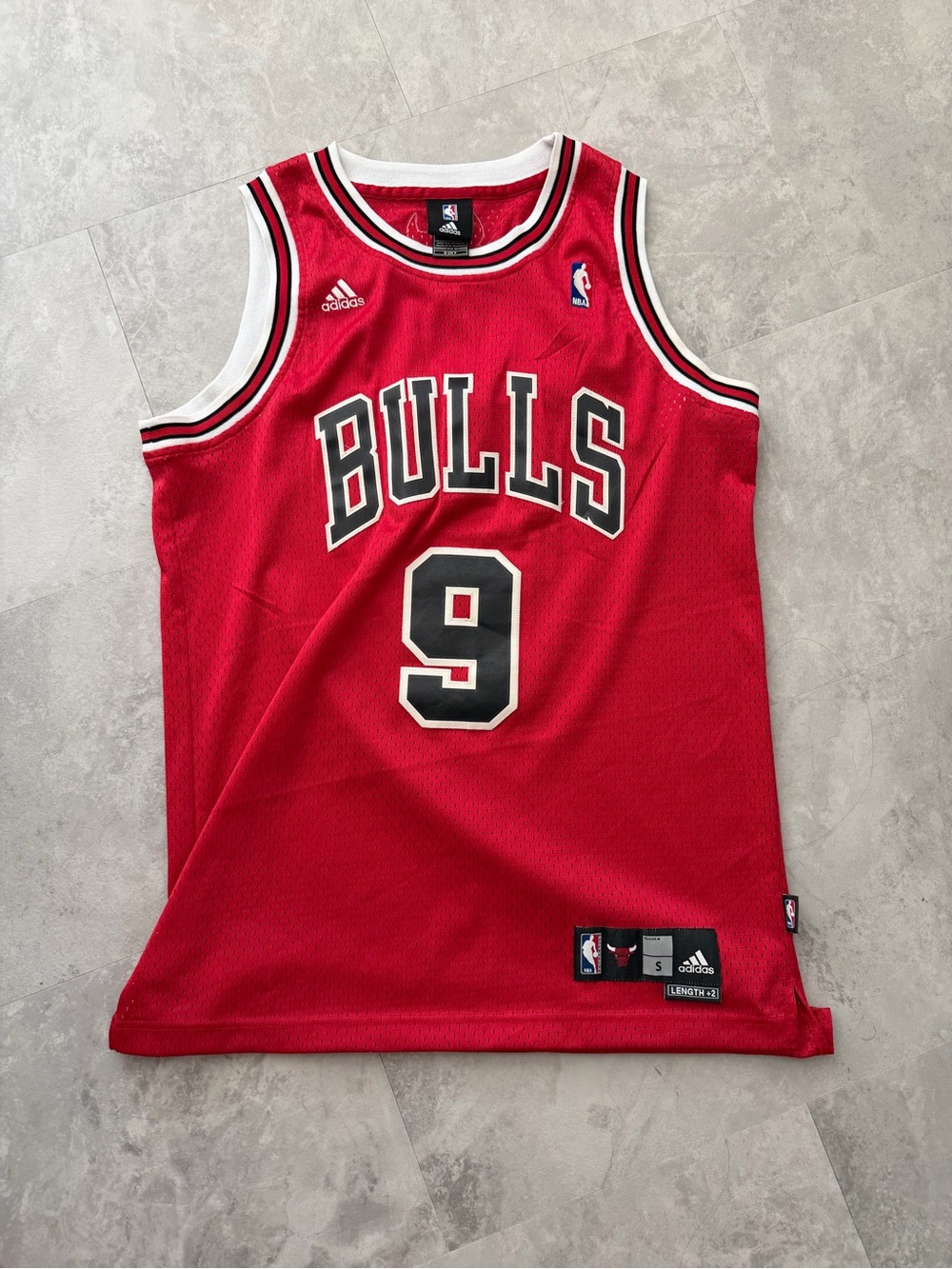 Deng Adidas Chicago Bulls Red Basketball Jersey